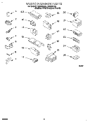 WIRING HARNESS Diagram and Parts List for LSR8244DZ0  Whirlpool Washer