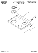 COOKTOP Diagram and Parts List for FEP310EN0  Roper Range