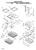 SHELF PARTS Diagram and Parts List for KBLA20ERSS01  KitchenAid Refrigerator