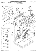 TOP AND CONSOLE PARTS Diagram and Parts List for KEYS710LQ1  KitchenAid Dryer
