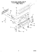CONTROL PANEL Diagram and Parts List for KERC507YWH2  KitchenAid Range