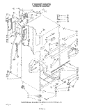 CABINET Diagram and Parts List for ET18MKXSW02  Whirlpool Refrigerator