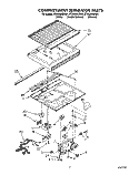 COMPARTMENT SEPARATOR Diagram and Parts List for ET20ZKXZG01  Whirlpool Refrigerator