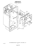 LINER Diagram and Parts List for RT20AKXVW01  Roper Refrigerator