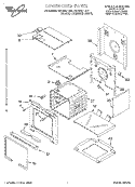 LOWER OVEN Diagram and Parts List for RBD245PDB2  Whirlpool Wall Oven