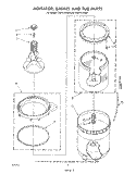 AGITATOR, BASKET AND TUB Diagram and Parts List for CA2751XSW0  Whirlpool Washer