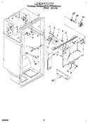 LINER Diagram and Parts List for KTRS22MAWH12  KitchenAid Refrigerator
