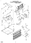 UNIT Diagram and Parts List for RT18BMXDW00  Roper Refrigerator
