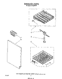 DISHRACK Diagram and Parts List for DU3000XR0  Whirlpool Dishwasher