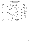 WIRING HARNESS Diagram and Parts List for 4LSC9255AN2  Whirlpool Washer