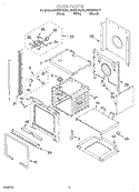 OVEN Diagram and Parts List for RS675PXGT7  Whirlpool Range