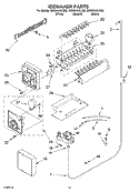 ICEMAKER PARTS, PARTS NOT ILLUSTRATED Diagram and Parts List for GD5SHAXLT02  Whirlpool Refrigerator