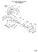 ICE CONTAINER Diagram and Parts List for KSSS42DAW03  KitchenAid Refrigerator