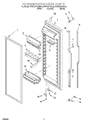 REFRIGERATOR DOOR Diagram and Parts List for KSRS22KGWH00  KitchenAid Refrigerator