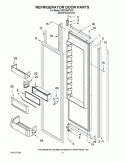 REFRIGERATOR DOOR PARTS Diagram and Parts List for KSSO36FTX03  KitchenAid Refrigerator