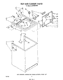 TOP AND CABINET , LITERATURE AND OPTIONAL Diagram and Parts List for LA5700XPW1  Whirlpool Washer