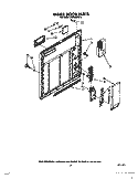 INNER DOOR Diagram and Parts List for DU8000XX2  Whirlpool Dishwasher