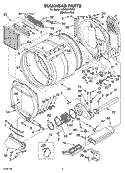 BULKHEAD PARTS AND OPTIONAL PARTS (NOT INCLUDED) Diagram and Parts List for KEHS01PMT0  KitchenAid Dryer