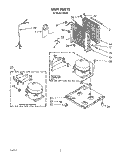 SECTION Diagram and Parts List for D40A0  Whirlpool Dehumidifier