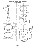 AGITATOR, BASKET AND TUB Diagram and Parts List for LA6300XPW7  Whirlpool Washer