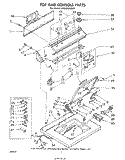 TOP AND CONSOLE Diagram and Parts List for LA5300XMW1  Whirlpool Washer