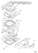 REFRIGERATOR SHELF Diagram and Parts List for KSRB22FHBL01  KitchenAid Refrigerator