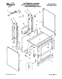 EXTERNAL Diagram and Parts List for SF318PEWZ1  Whirlpool Range