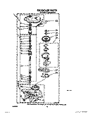 GEARCASE Diagram and Parts List for 6LA5400XWM0  Whirlpool Washer