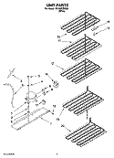 UNIT PARTS Diagram and Parts List for EV200FZRQ03  Whirlpool Freezer