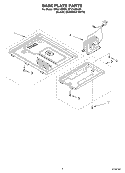 BASE PLATE Diagram and Parts List for MT4210SKQ0  Whirlpool Microwave