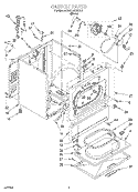 CABINET Diagram and Parts List for KGYE679BBL1  KitchenAid Dryer