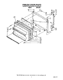 FREEZER DOOR Diagram and Parts List for RT18AKXZW00  Roper Refrigerator
