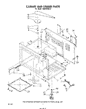 CABINET AND STIRRER Diagram and Parts List for MW8520XL9  Whirlpool Microwave