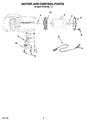 MOTOR AND CONTROL PARTS Diagram and Parts List for 5KCG100EOB0  KitchenAid Coffee Grinder