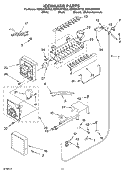 ICEMAKER PARTS Diagram and Parts List for KBRS36FKX02  KitchenAid Refrigerator