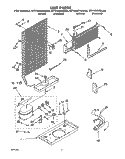 UNIT Diagram and Parts List for RT14GDYBW00  Roper Refrigerator