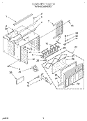 CABINET Diagram and Parts List for ACM122XG0  Whirlpool Air Conditioner