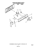CONTROL PANEL Diagram and Parts List for RF3020XVW3  Whirlpool Range