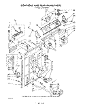 CONTROLS AND REAR PANEL Diagram and Parts List for LA5500XPW2  Whirlpool Washer