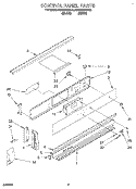CONTROL PANEL, OPTIONAL Diagram and Parts List for KEDS200BBL0  KitchenAid Range