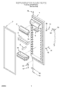 REFRIGERATOR DOOR Diagram and Parts List for KSRS25FGSS11  KitchenAid Refrigerator