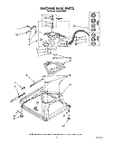 MACHINE BASE Diagram and Parts List for LA8400XWF1  Whirlpool Washer