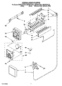 ICEMAKER PARTS Diagram and Parts List for GR2FHTXVS00  Whirlpool Refrigerator