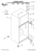 CABINET PARTS Diagram and Parts List for ET0MSRXTL00  Whirlpool Refrigerator