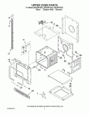 UPPER OVEN PARTS Diagram and Parts List for GBD309PVS02  Whirlpool Wall Oven