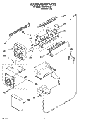 ICEMAKER PARTS, OPTIONAL PARTS (NOT INCLUDED) Diagram and Parts List for GS6NVEXSL00  Whirlpool Refrigerator