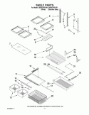 Part Location Diagram of W10231341 Whirlpool Front Crisper Seal - White