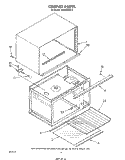 CABINET Diagram and Parts List for MW865EXR0  Whirlpool Microwave