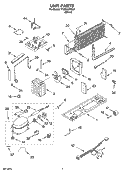 UNIT PARTS Diagram and Parts List for TT18SKXRD01  Estate Refrigerator