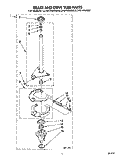 BRAKE AND DRIVE TUBE Diagram and Parts List for LLV6144AG0  Whirlpool Washer